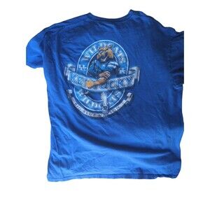 VTG Kentucky Wildcats Short Sleeve Shirt Blue Men's Large Kentucky Football
